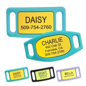 Engraved Silicone Dog Tag