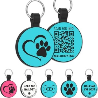 Silicone Dog Tag with QR Code